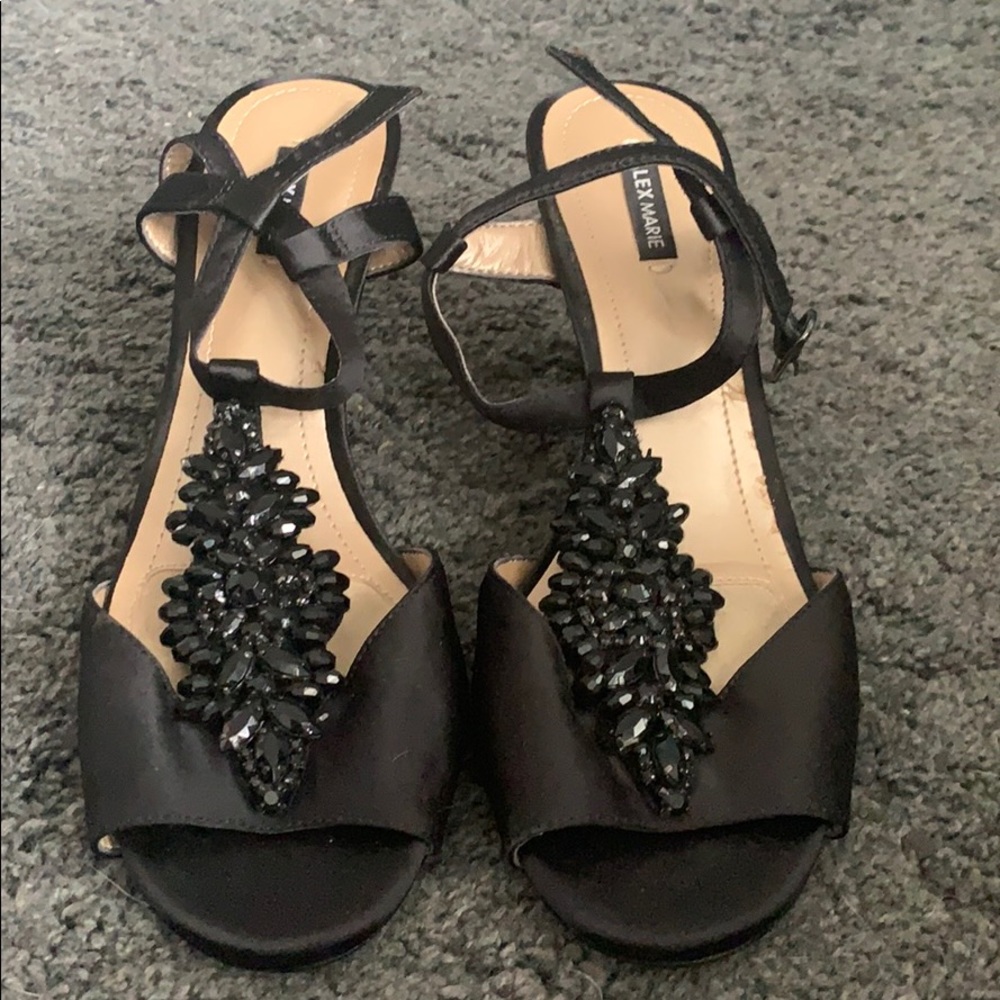 Alex Marie Satin heels